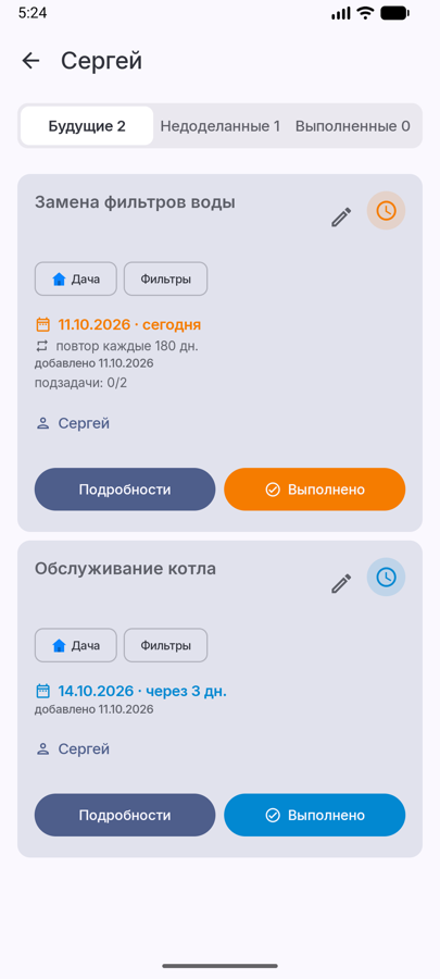 Задания исполнителя